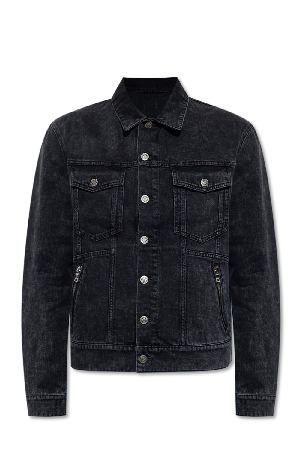 Balmain black clearance denim jacket